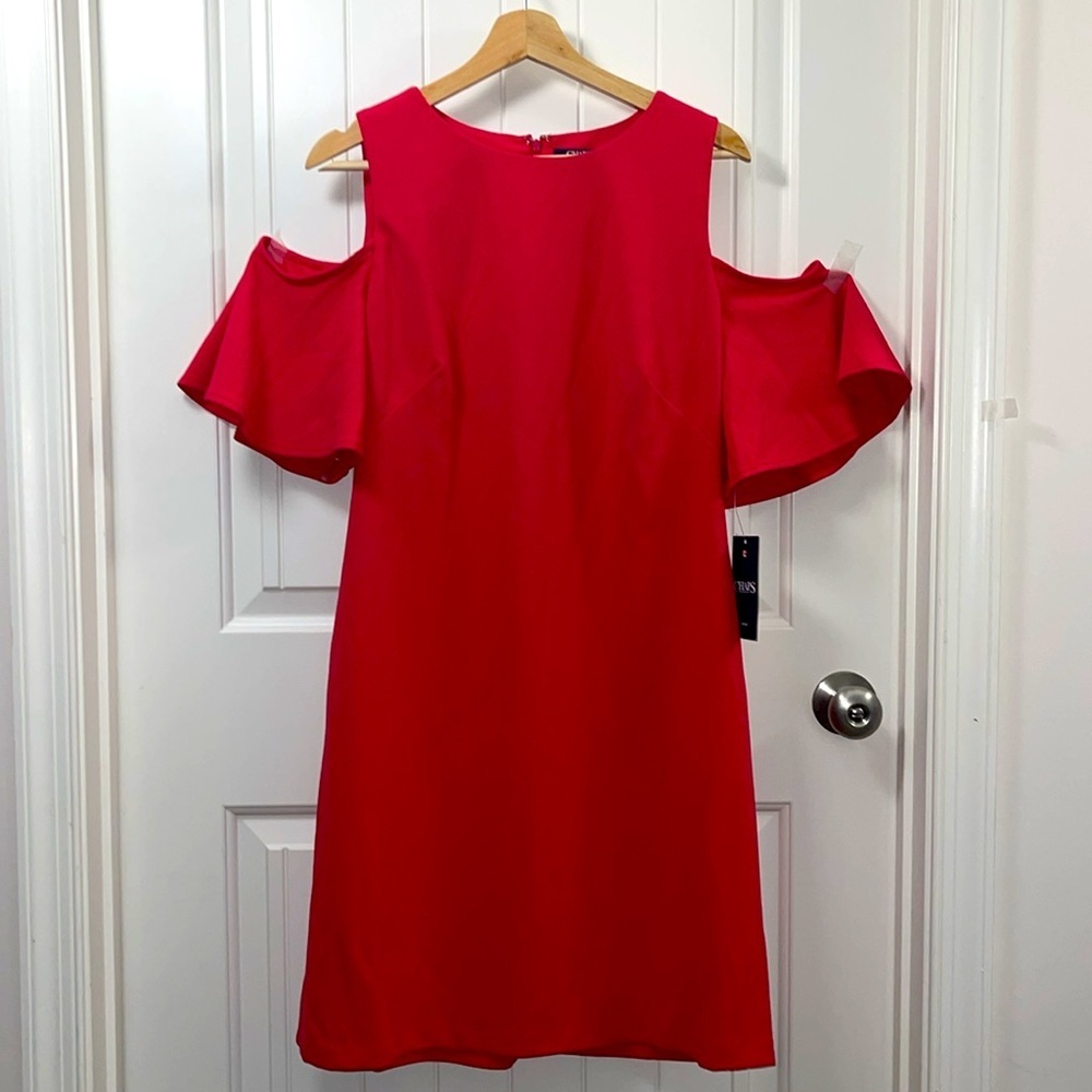 Chaps Women's Cold Shoulder Dress